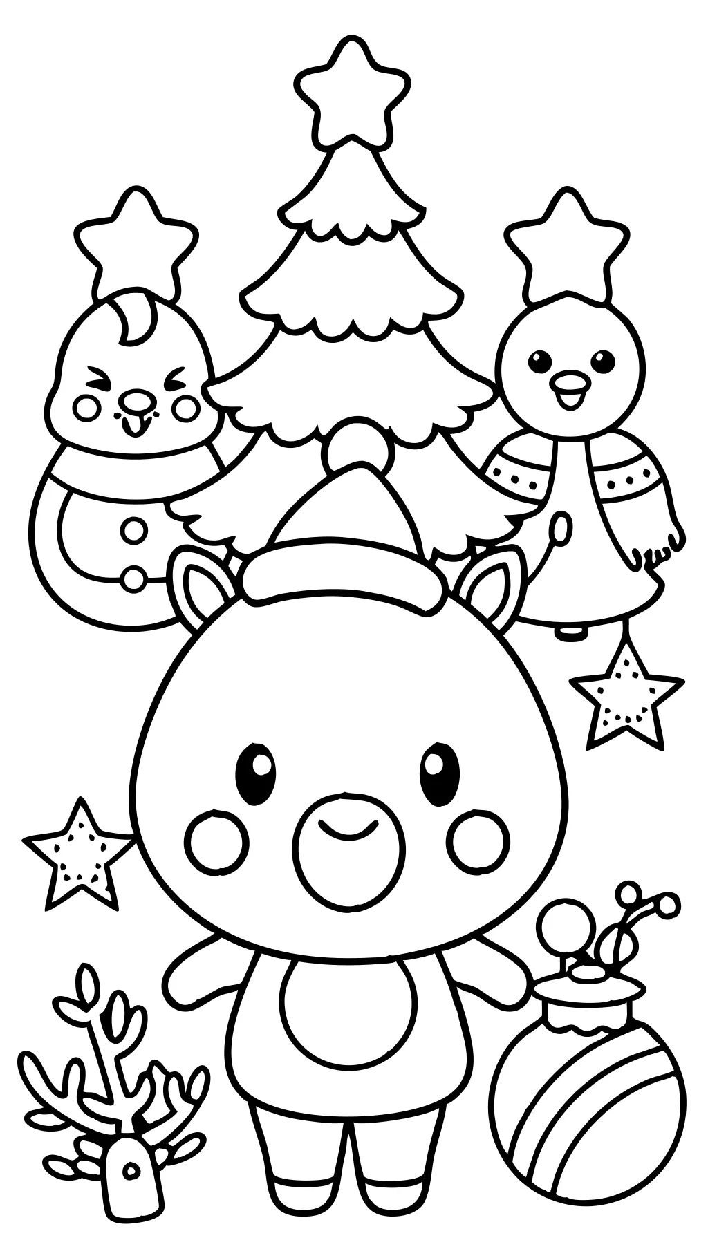 cute printable christmas coloring pages